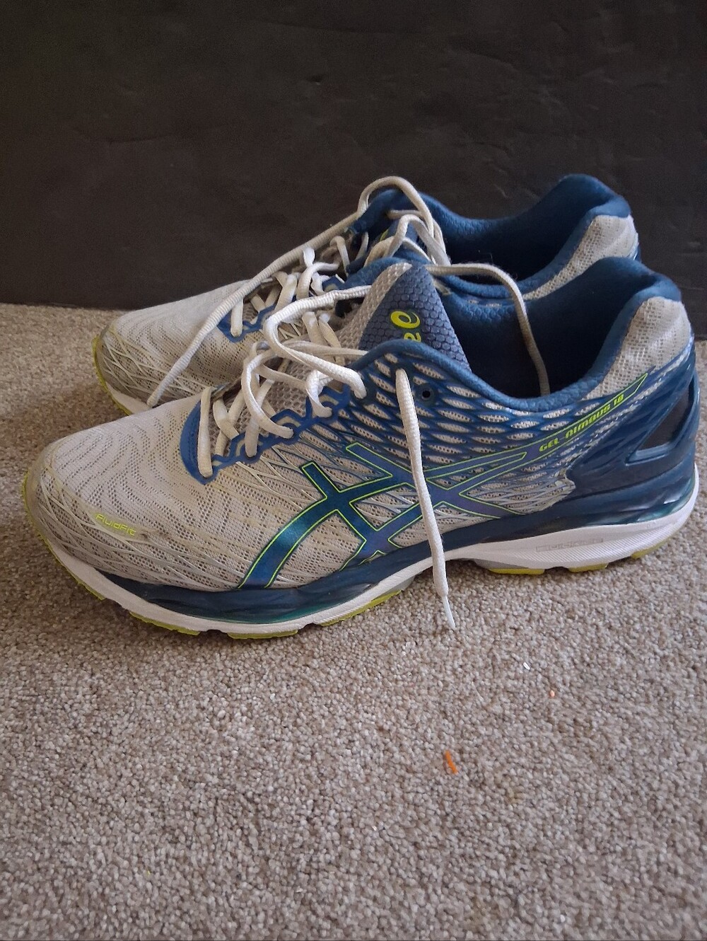 Asics Gel-Nimbus 18 Mens Size 12 Blue White Athletic Running